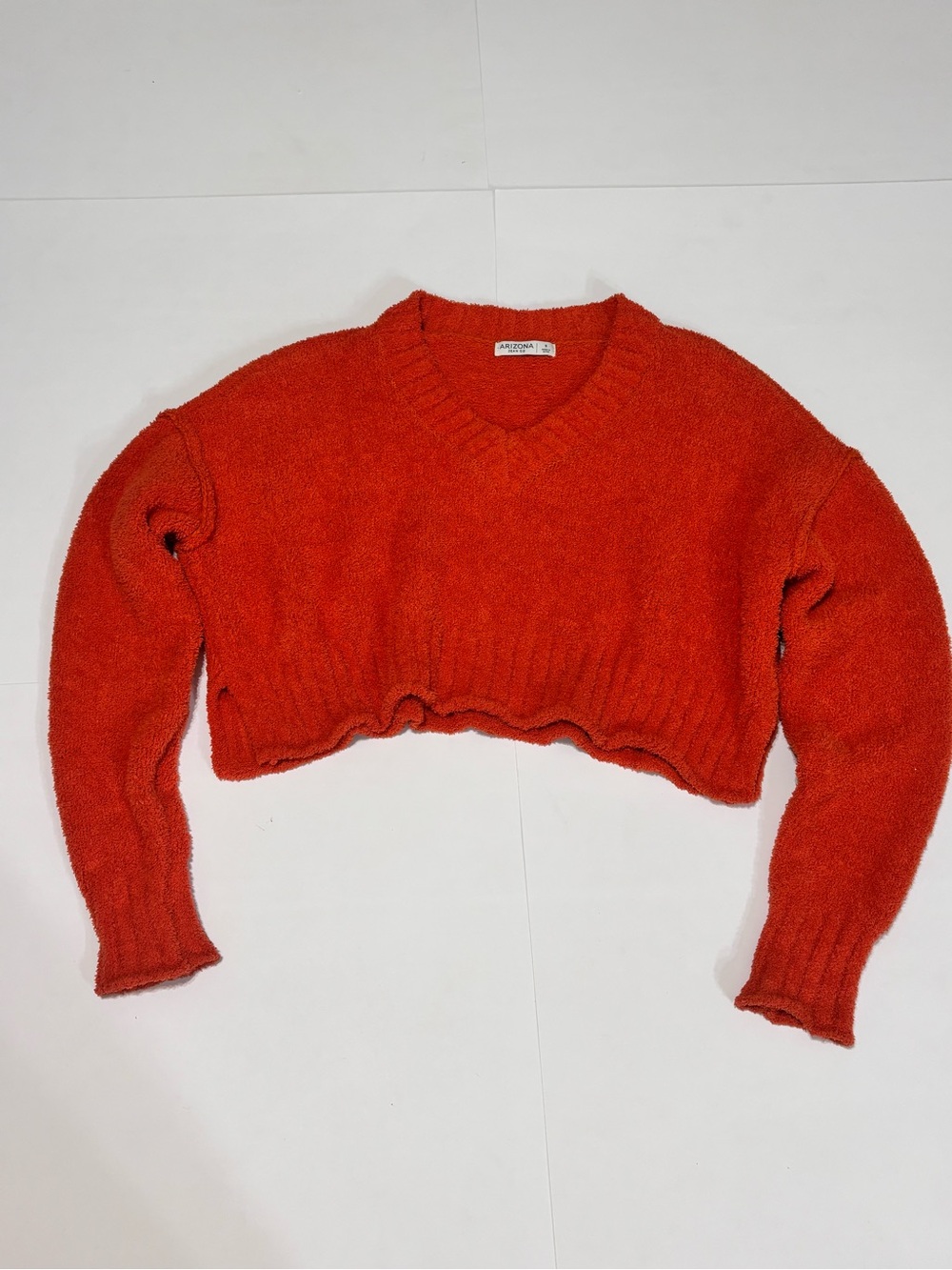 Arizona Jeans Co. Women’s Orange Cropped Sweater
